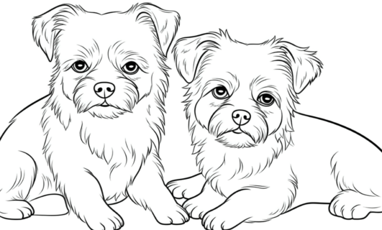 Cute:1z3gnwg-Pji= Dog Coloring Pages