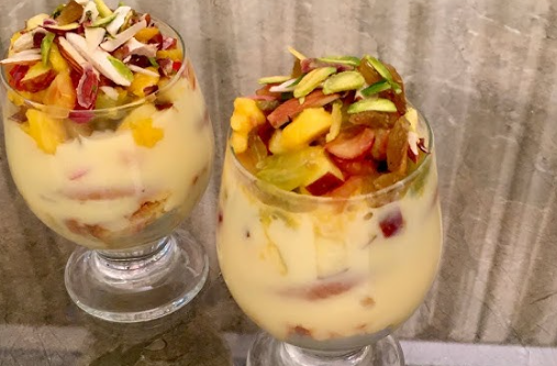 Instant Dessert Fix: Making Fruit Custard with Groceries Delivered in Minutes