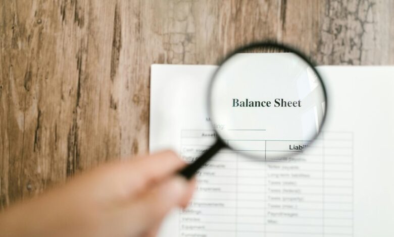 balance sheet analysis tool