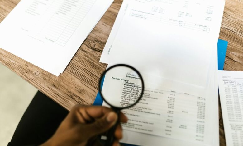 account data review multiple entities listed